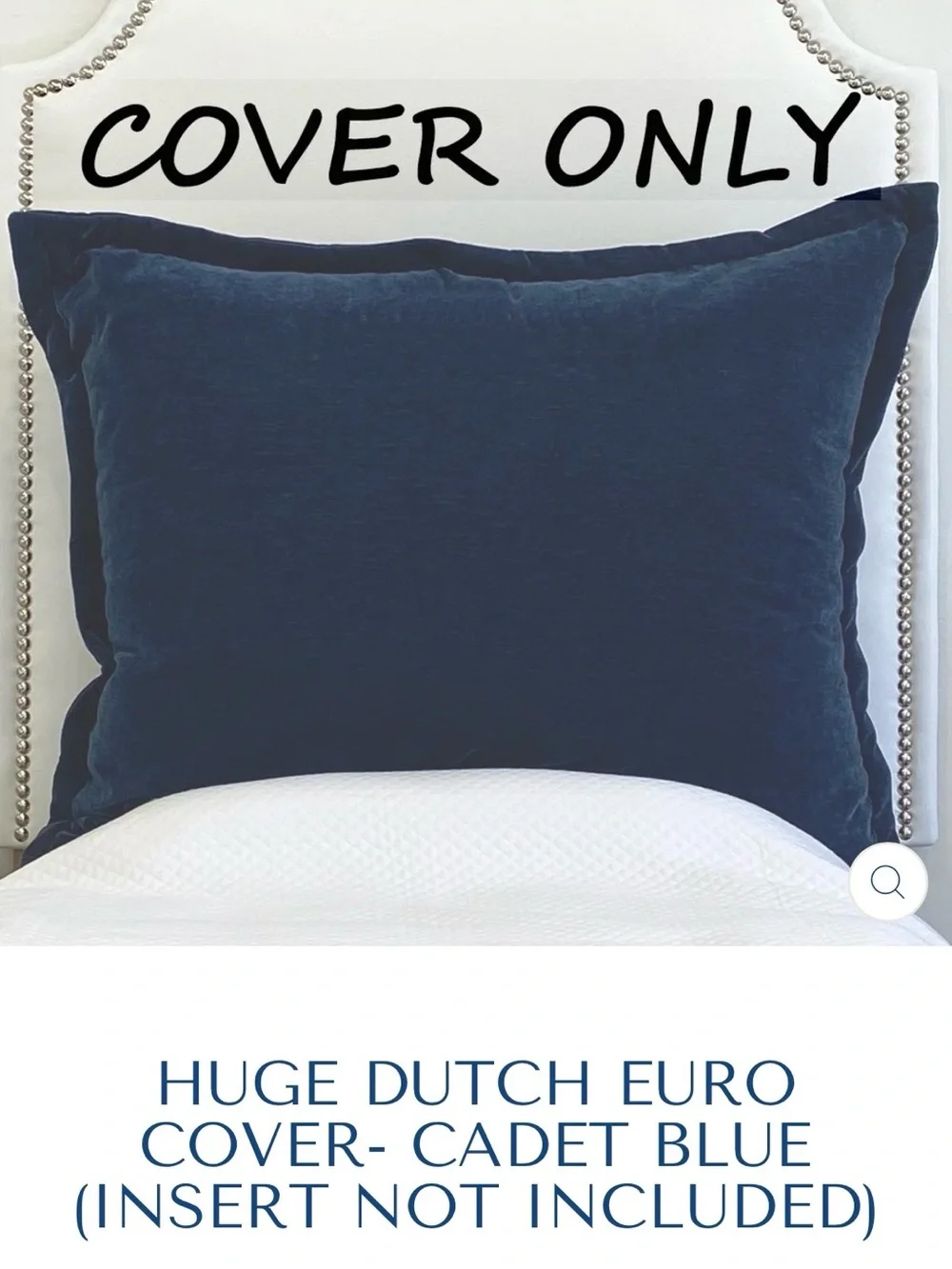 HUGE Dutch Euro Pillow Cover from Dorm Decor - Cadet Blue